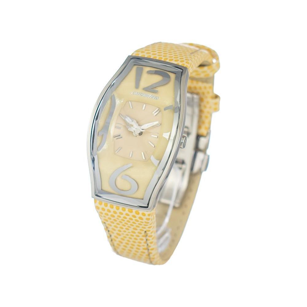 Chronotech Yellow Leather Watch CHCT7932AL86AC