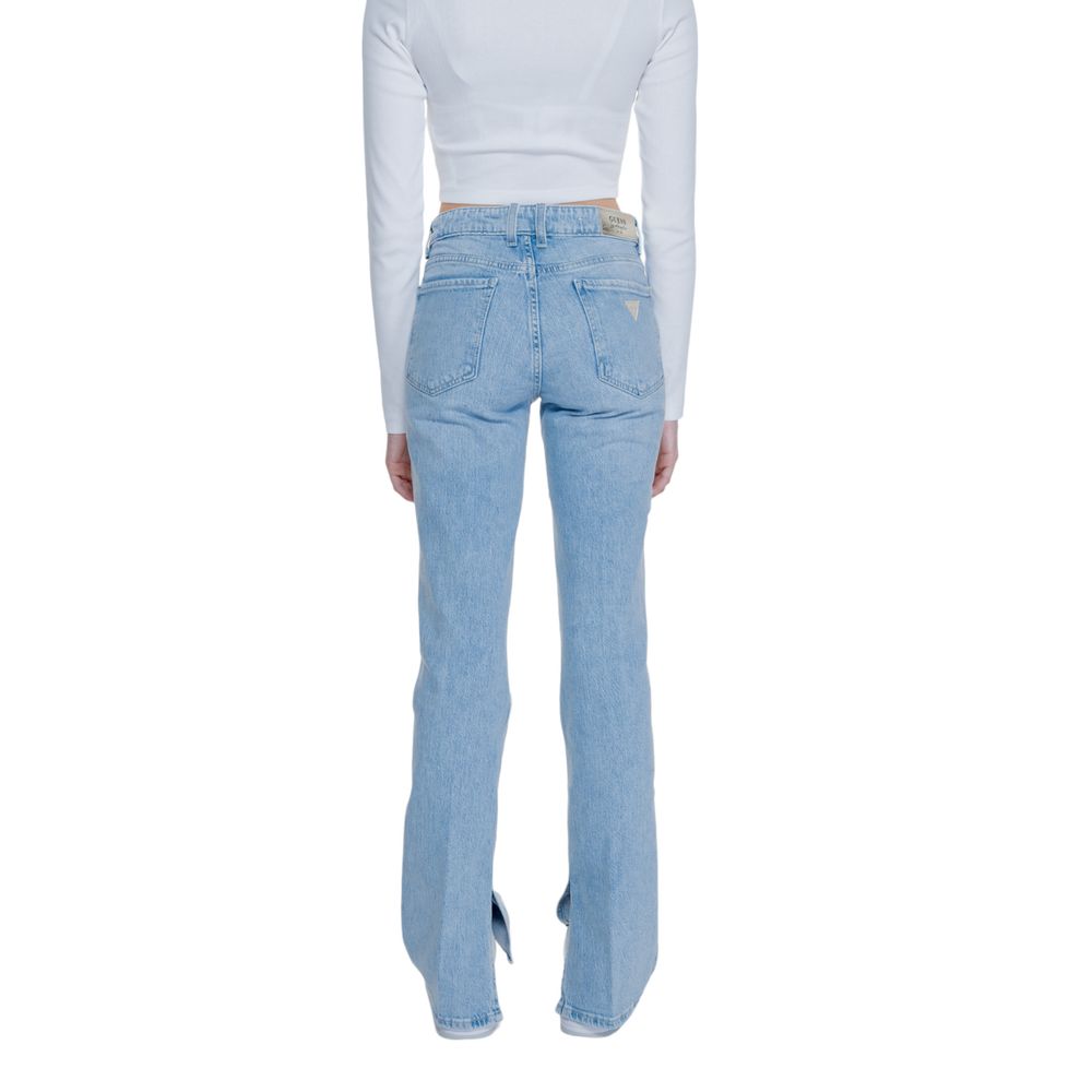 Guess Light Blue Cotton Mom Jean