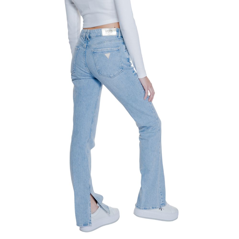 Guess Light Blue Cotton Mom Jeans