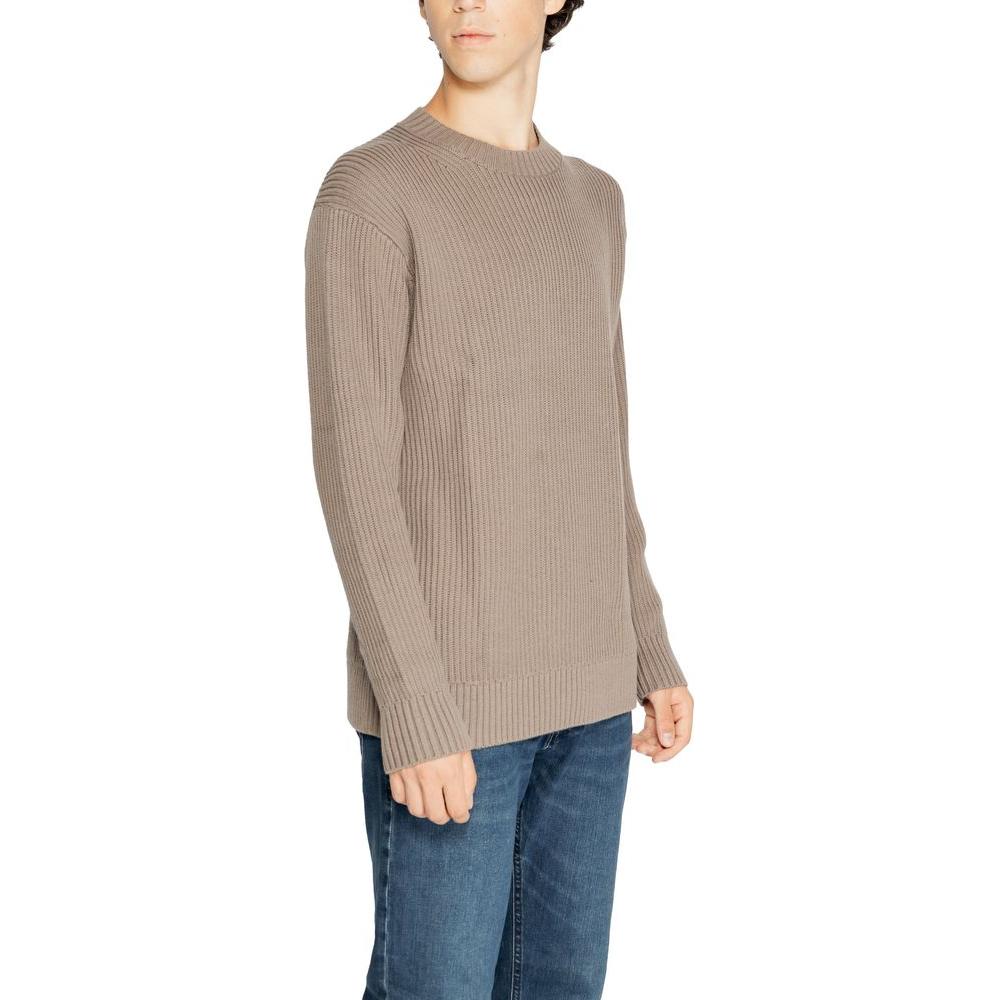 Calvin Klein Jeans Brown Organic Cotton Sweater Calvin Klein Jeans Rosy Brown