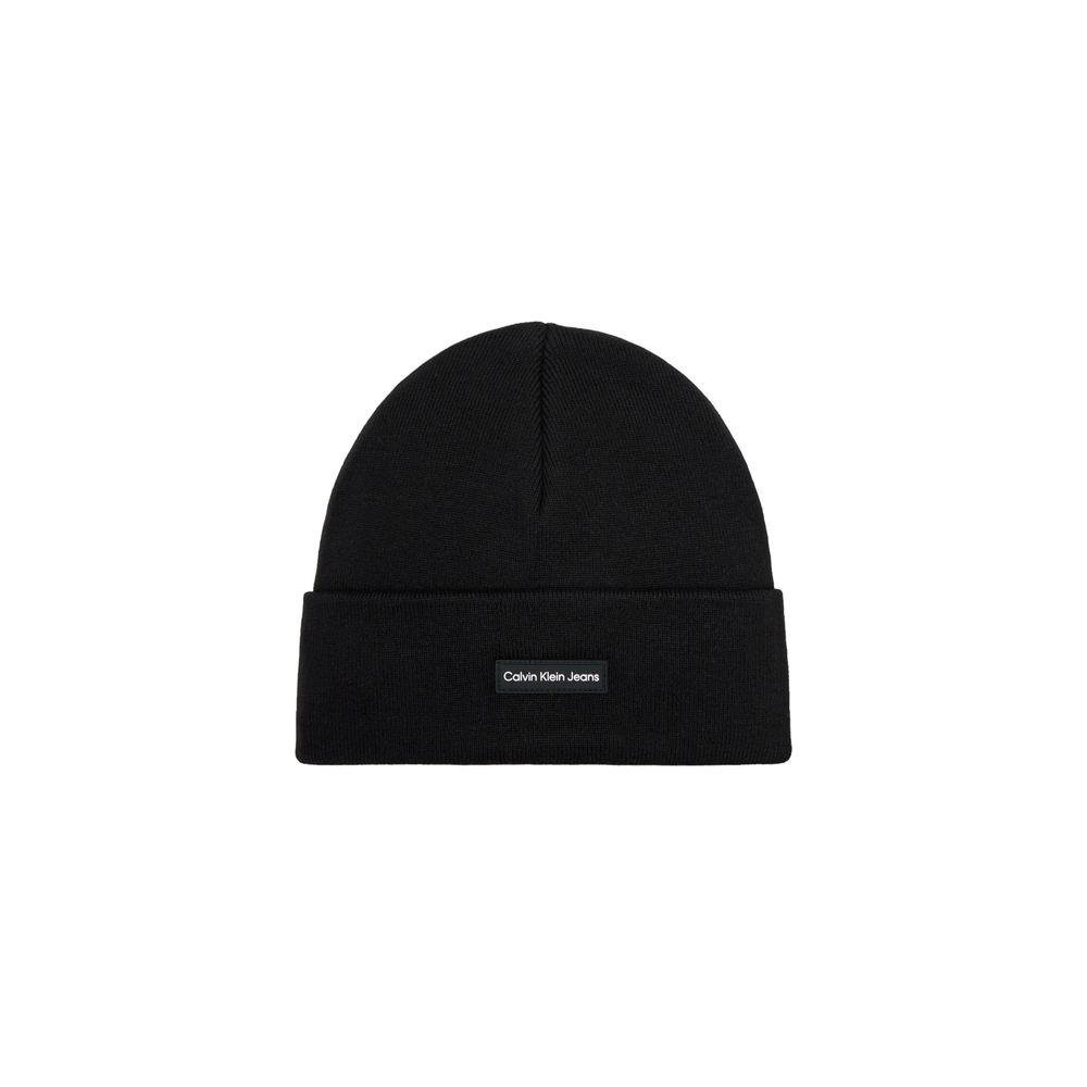 Calvin Klein Black Recycled Polyester Hats & Cap Calvin Klein Black