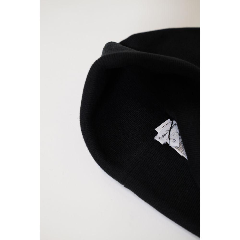 Calvin Klein Black Recycled Polyester Hats & Cap Calvin Klein Light Gray