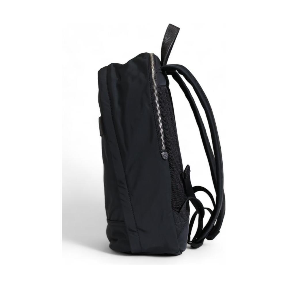 Tommy Hilfiger Black Recycled Polyester Backpack TOHI-14605200009