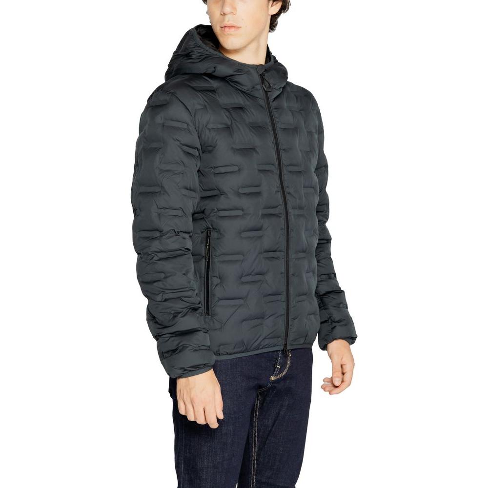 Replay Blue Polyester Jacket Replay Dark Slate Gray