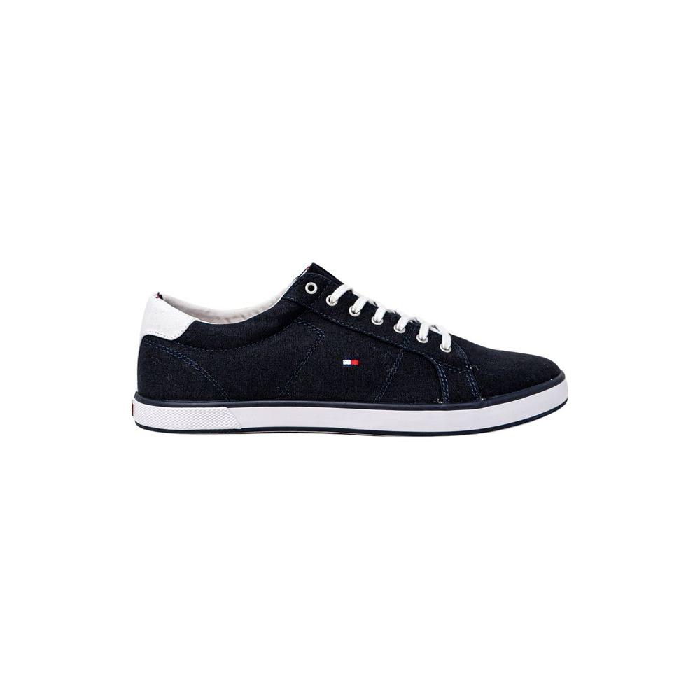 Tommy Hilfiger Blue Cotton Sneaker Tommy Hilfiger Black