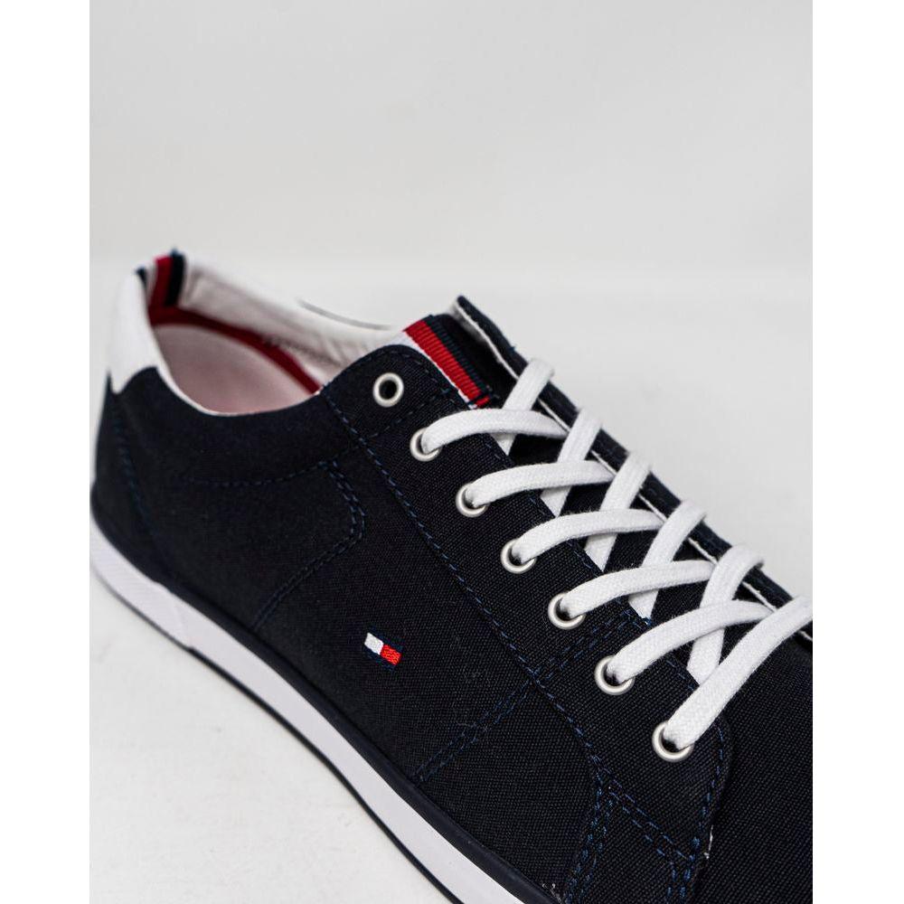 Tommy Hilfiger Blue Cotton Sneaker Tommy Hilfiger Light Gray