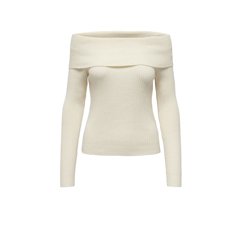 Only Cream Viscose Sweatshirt