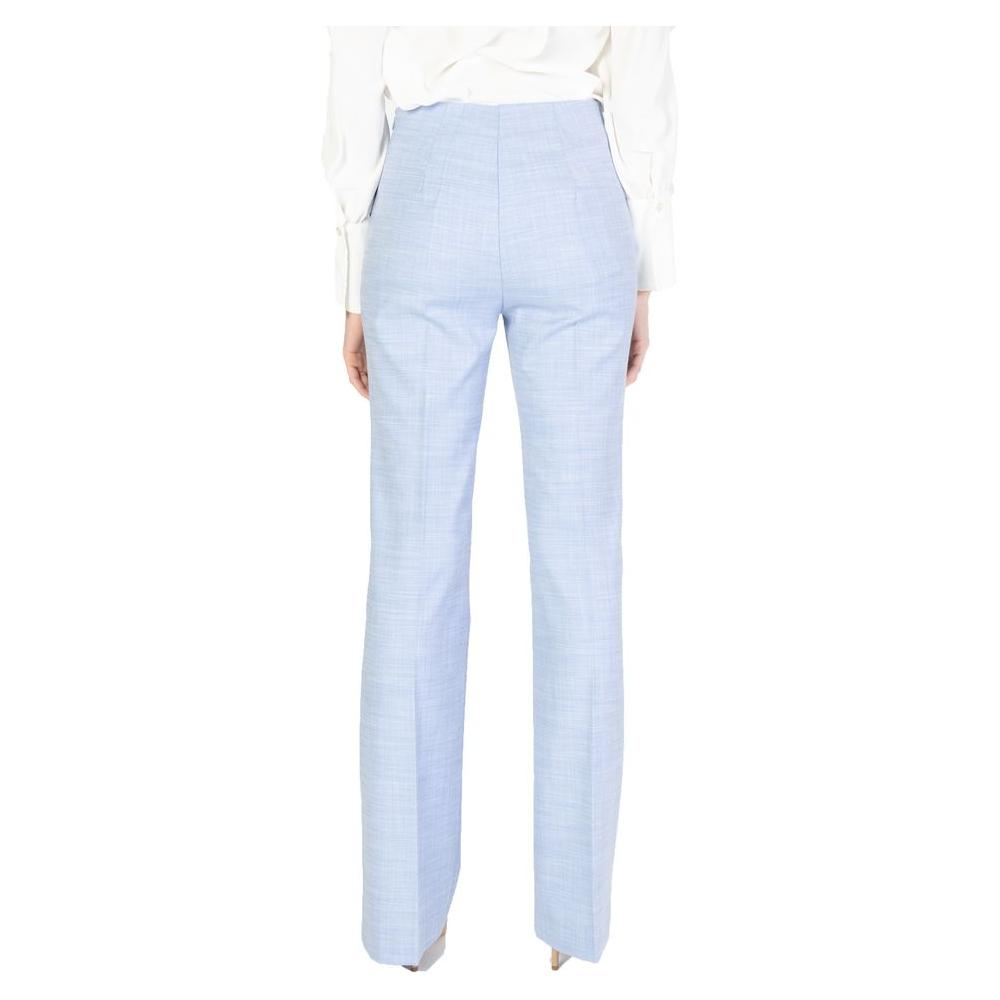 Sandro Ferrone Blue Viscose Jeans & Pant Sandro Ferrone Lavender