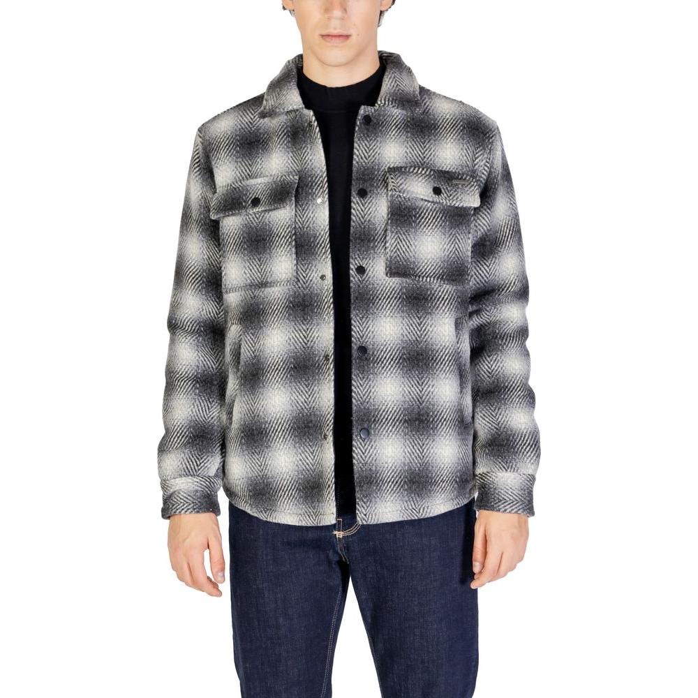 Gianni Lupo Black Wool Jacket Gianni Lupo Dark Slate Gray