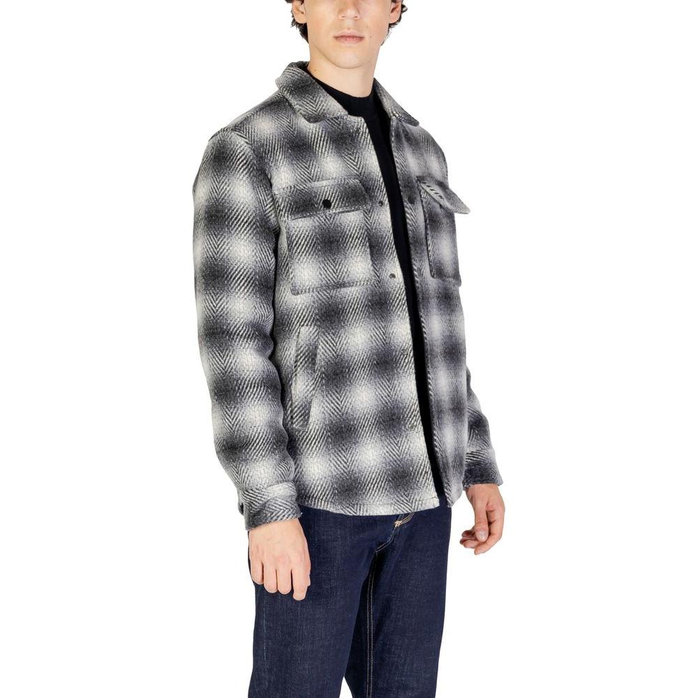Gianni Lupo Black Wool Jacket Gianni Lupo Dark Slate Gray