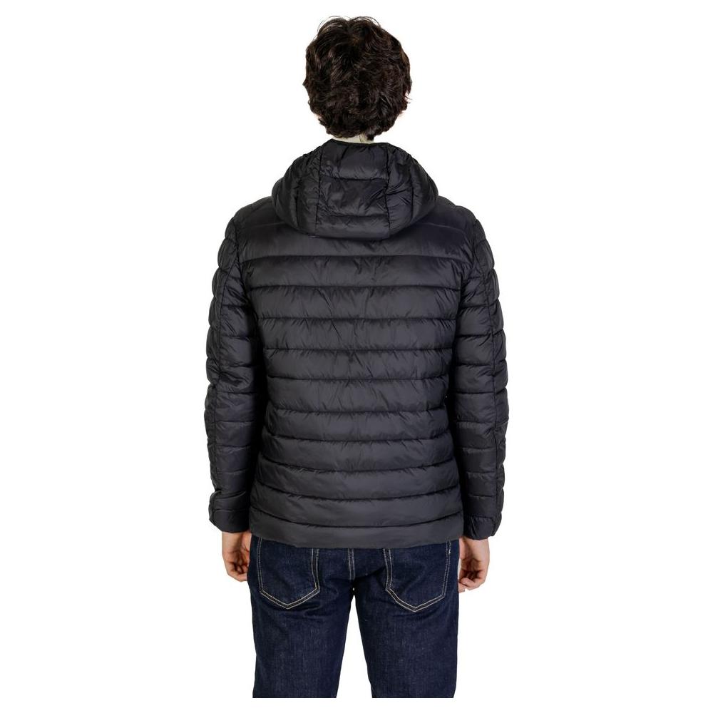 Gianni Lupo Black Polyamide Jacket Gianni Lupo Dark Slate Gray