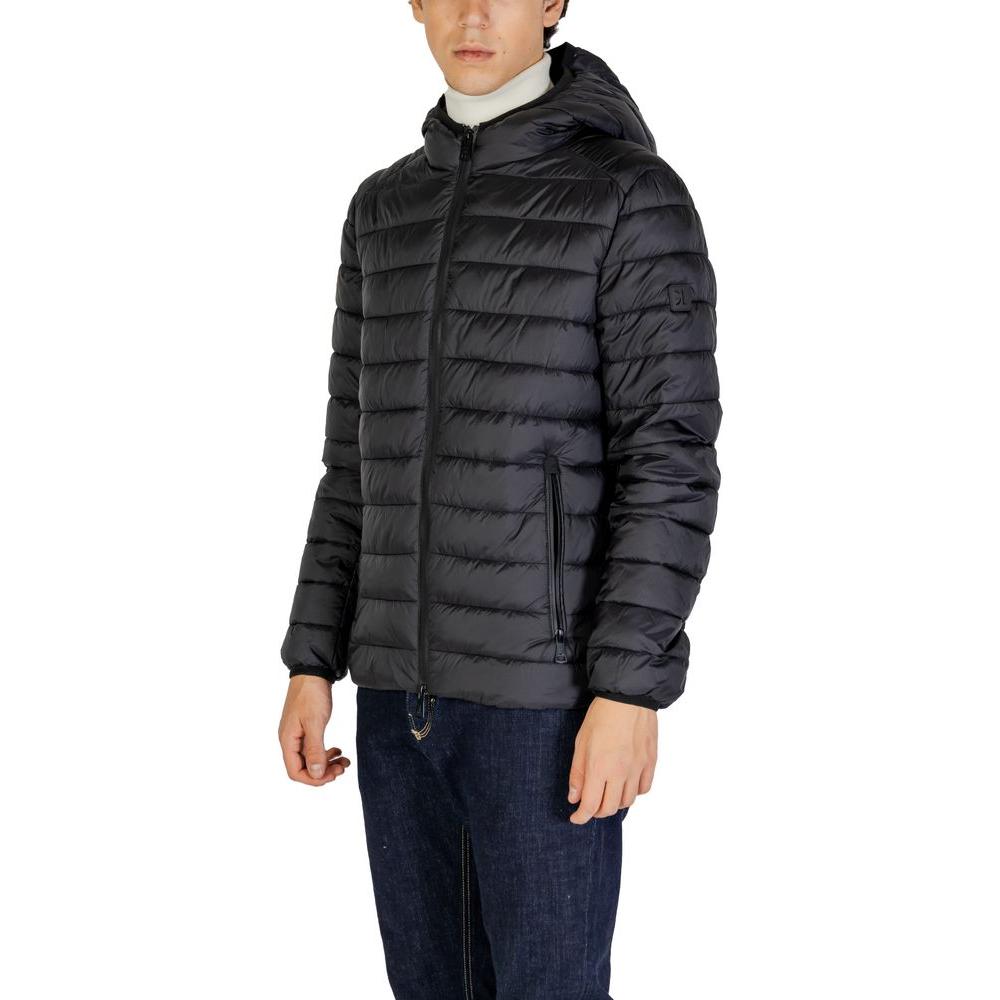 Gianni Lupo Black Polyamide Jacket Gianni Lupo Dark Slate Gray