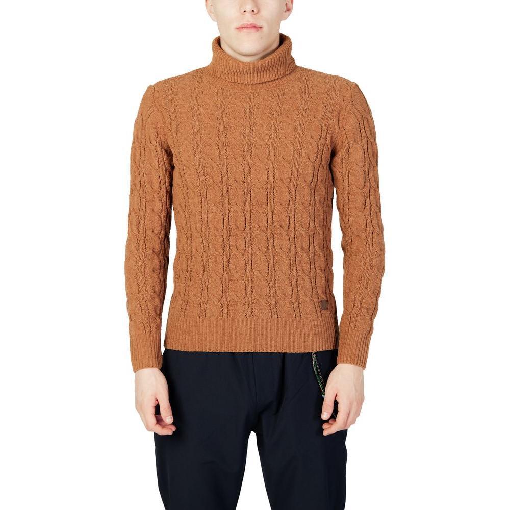 Gianni Lupo Brown Synthetic Turtleneck GI-13048600140-IT44 | S