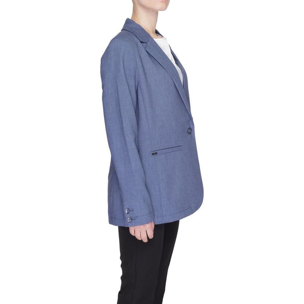 Street One Blue Polyester Blazer ST-13508600010-46