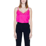 Vila Clothes Pink Viscose Tank Top VI-14216000134-IT36|XXS