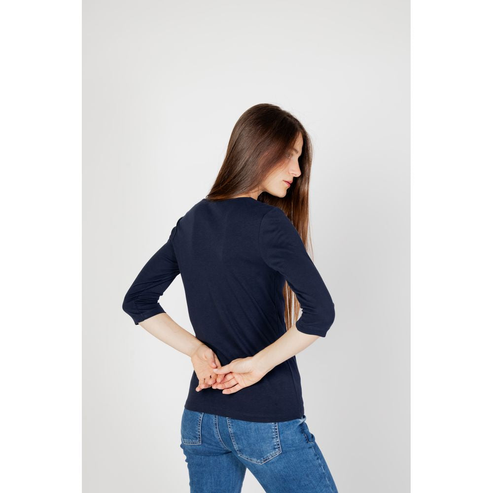 Street One Blue Cotton Long Sleeve ST-12748000010-IT42|M