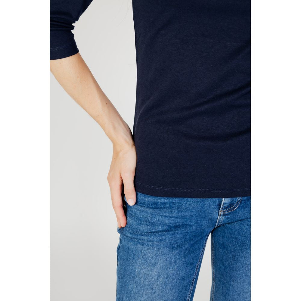 Street One Blue Cotton Long Sleeve ST-12748000010-IT42|M