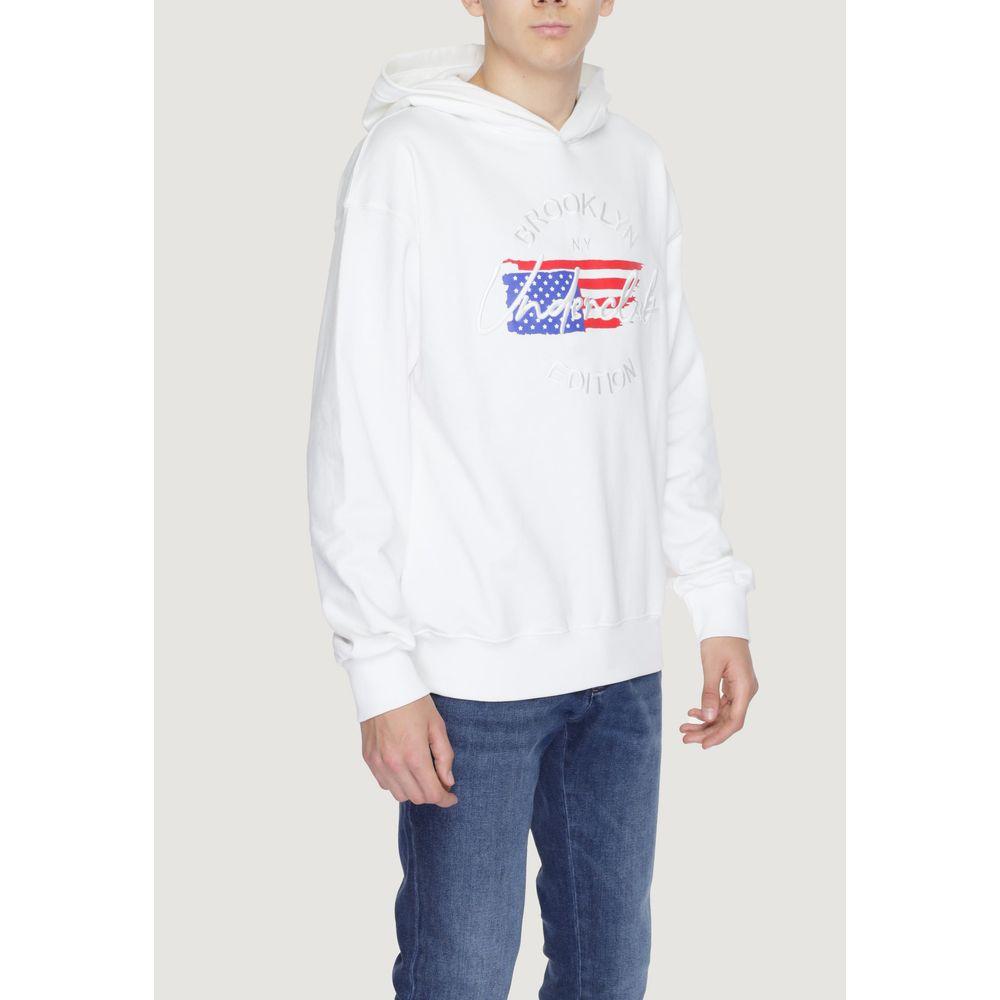 Underclub White Cotton Hooded Sweater for Men - 100% Cotton Spring/Summer Collection