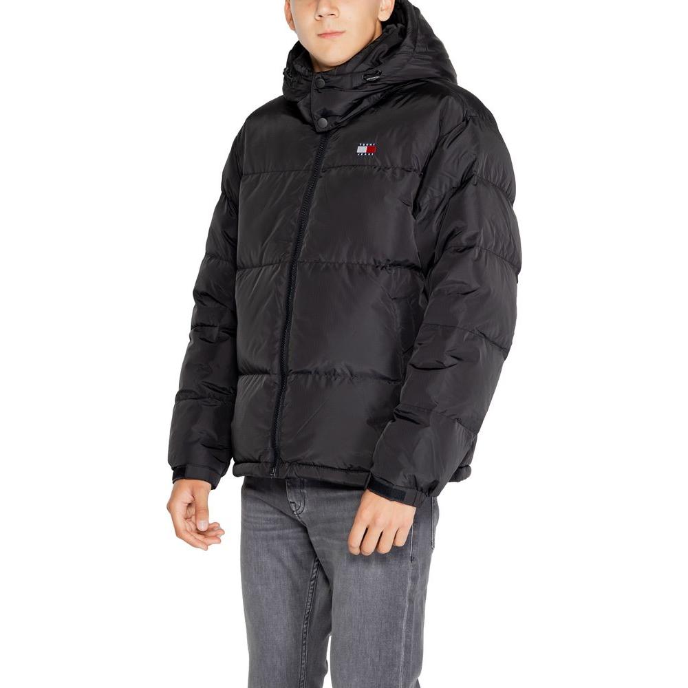 Tommy Hilfiger Jeans Black Recycled Polyester Jacket Tommy Hilfiger Jeans Dark Slate Gray
