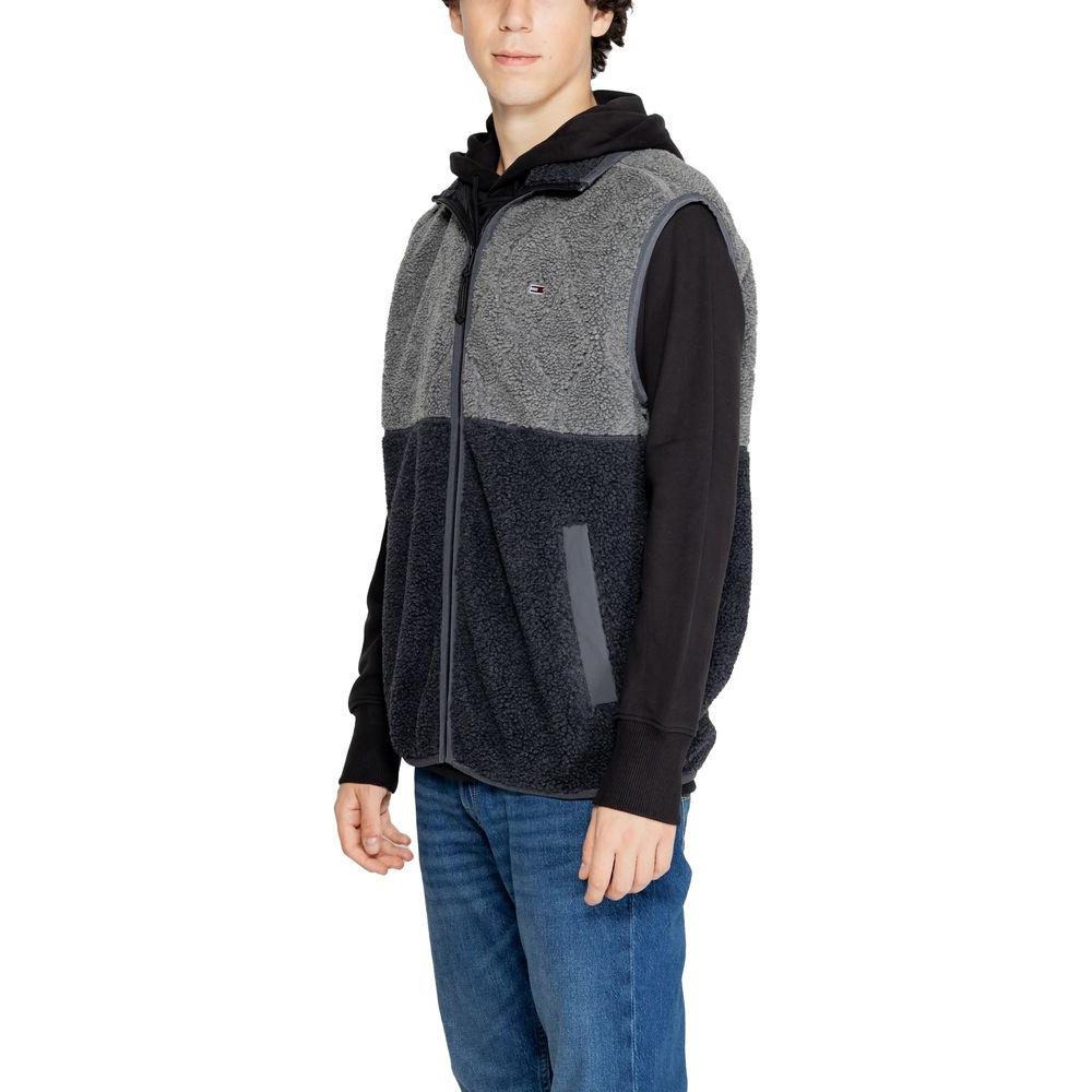 Tommy Hilfiger Jeans Black Recycled Polyester Jacket Tommy Hilfiger Jeans Dark Slate Gray