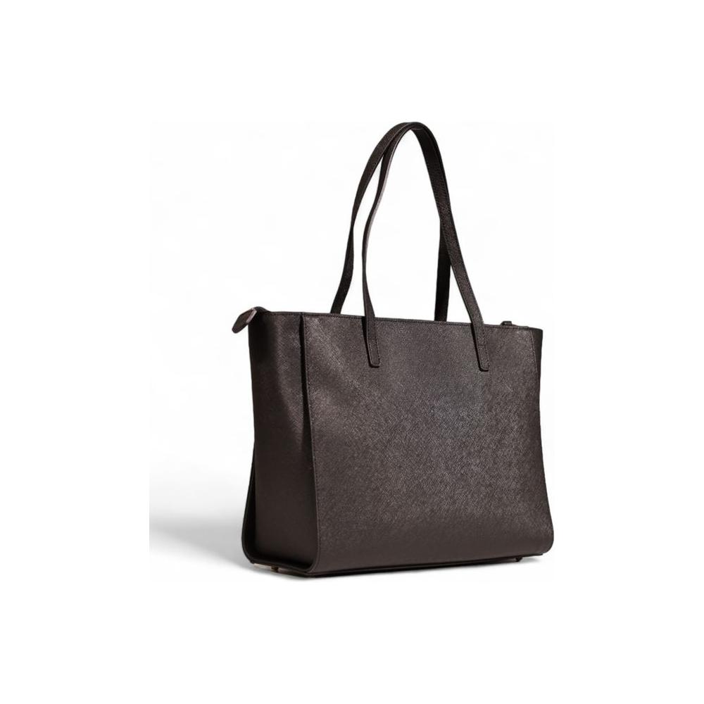 Alviero Martini Prima Classe black polyethylene handbag for women, fall/winter collection, 76% polyurethane, elegant design.
