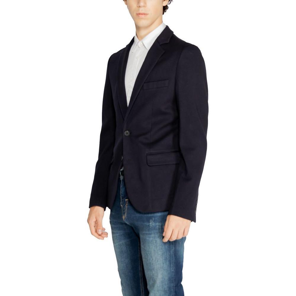Antony Morato Blue Viscose Blazer AN-14636900010-IT52 | XL