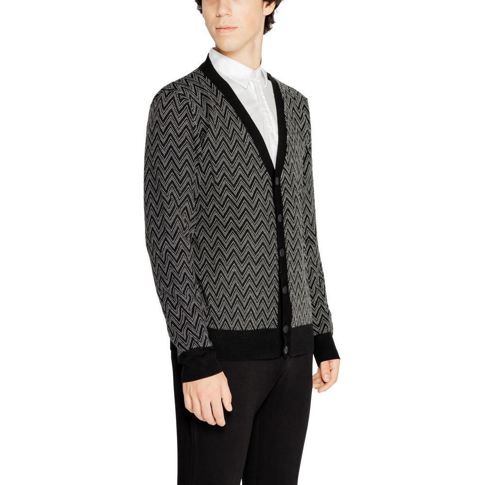 Antony Morato Black Mohair Cardigan AN-14639000009-IT48 | L