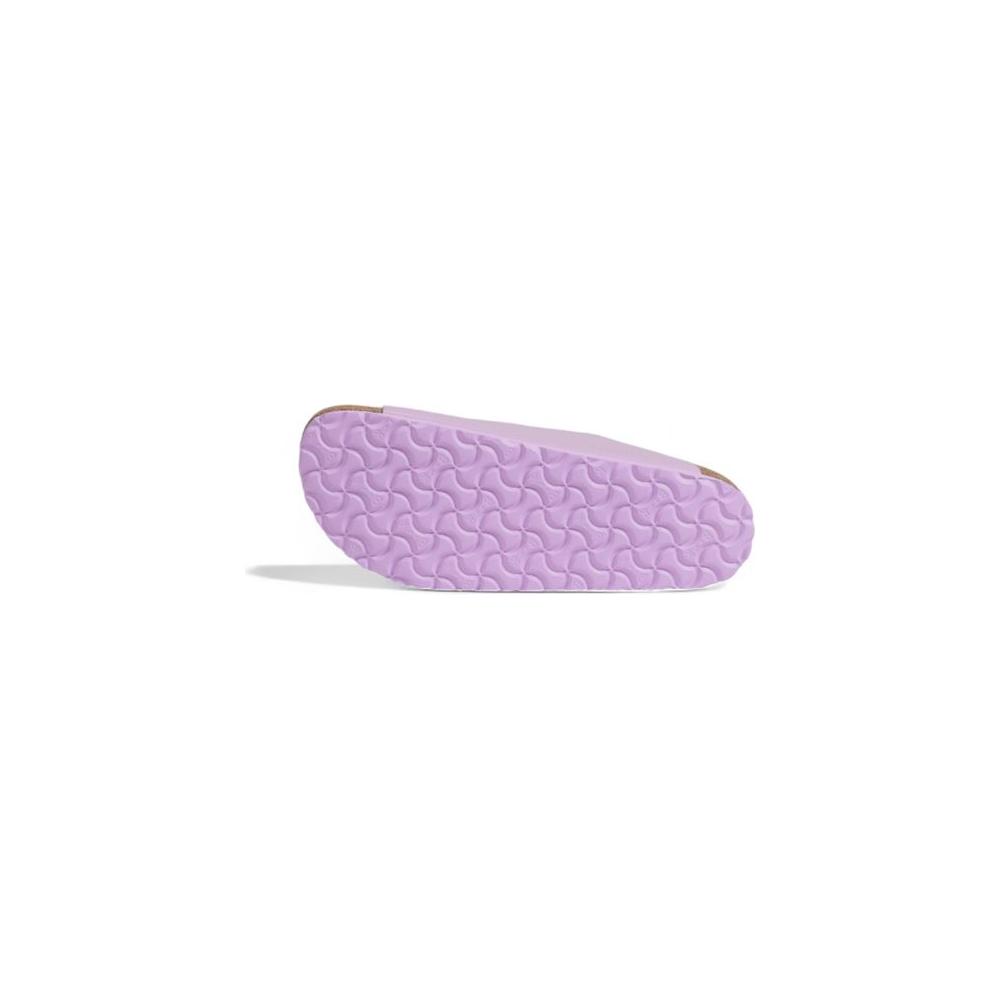 Sole view of Birkenstock purple vegan leather women's sandal from fall/winter collection.