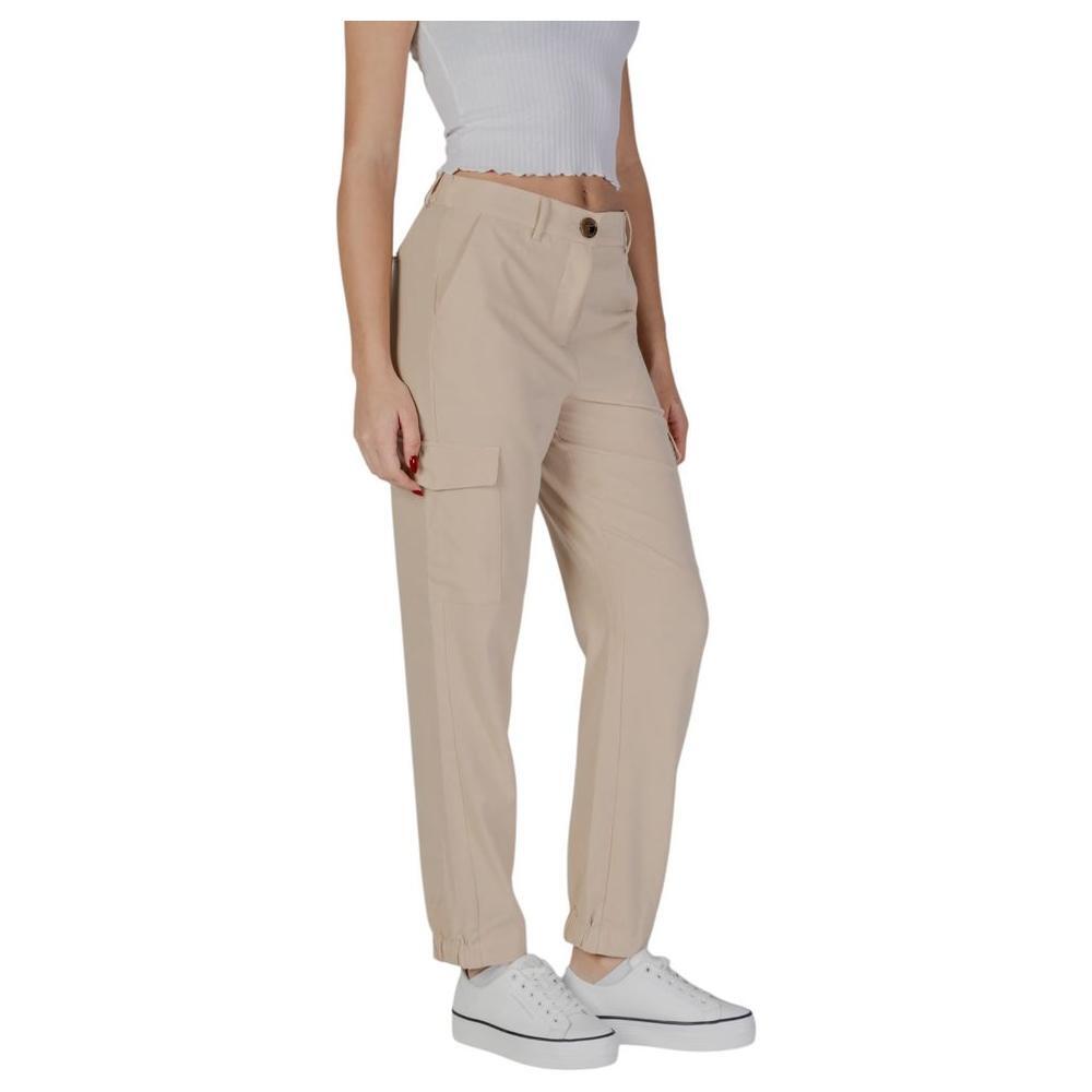 B.Young Beige Polyester Pant BY-14924902507-IT36|XXS