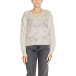 Jacqueline De Yong Cream Marabou Sweater JA-15170300143-IT38|XS