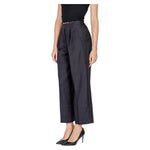 ICHI Black Polyester Pant IC-15420200009-IT38|XS