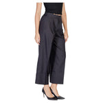 ICHI Black Polyester Pant IC-15420200009-IT38|XS