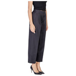 ICHI Black Polyester Pant IC-15420200009-IT38|XS