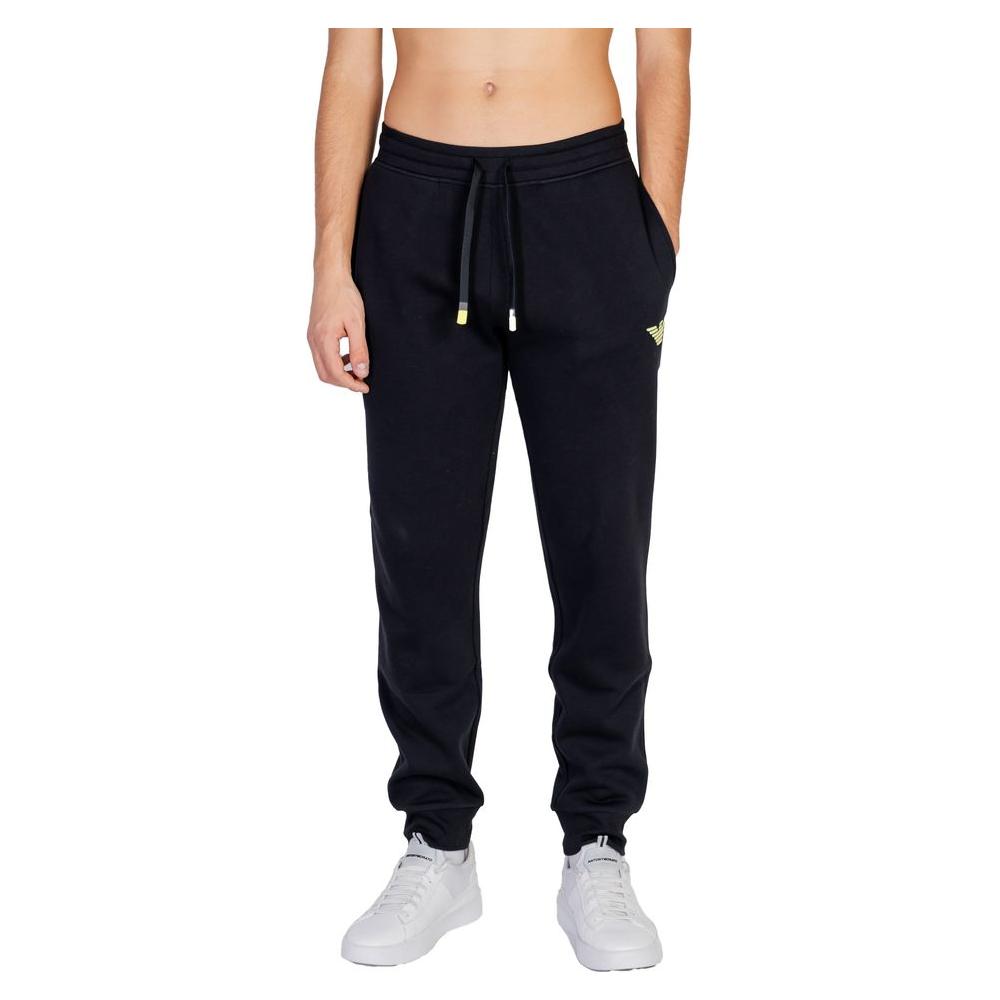 Emporio Armani Underwear Black Cotton Jeans & Pant Emporio Armani Underwear Black