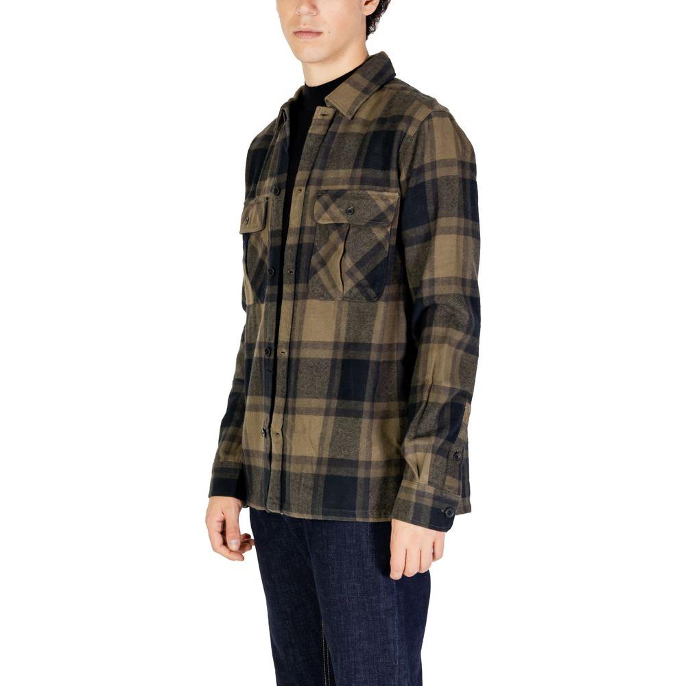 Only & Sons Green Cotton Shirt Only & Sons Dark Slate Gray