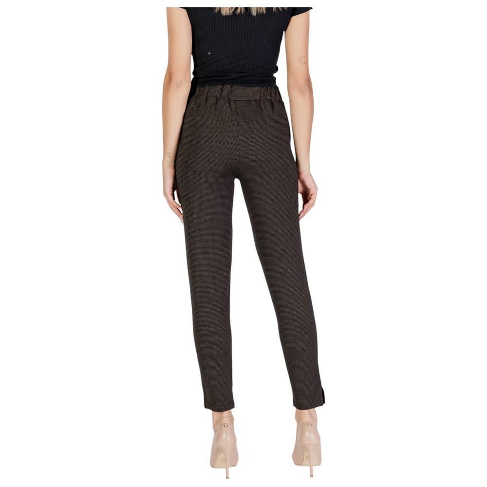ICHI Brown Polyester Pant IC-15691600140-IT40|S