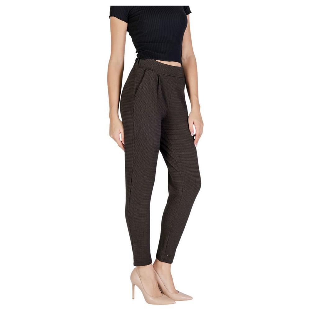 ICHI Brown Polyester Pant IC-15691600140-IT40|S