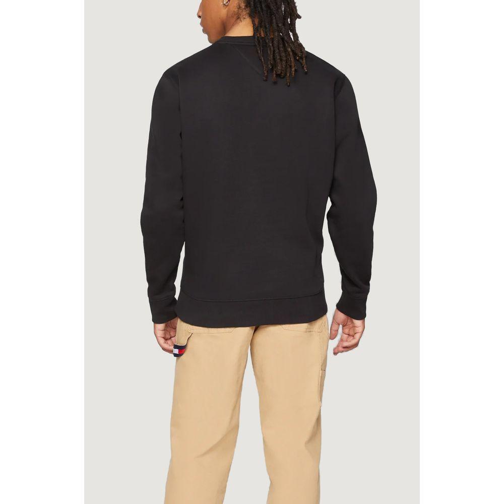 Tommy Hilfiger Jeans Black Cotton Sweatshirt TO-6417600009-IT54 | XXL