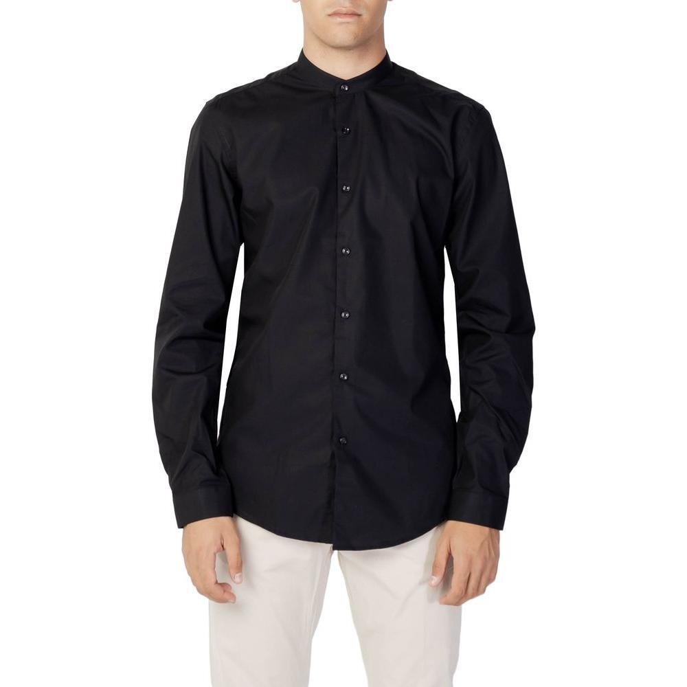 Antony Morato Black Cotton Shirt AN-9581200009-IT44 | XS