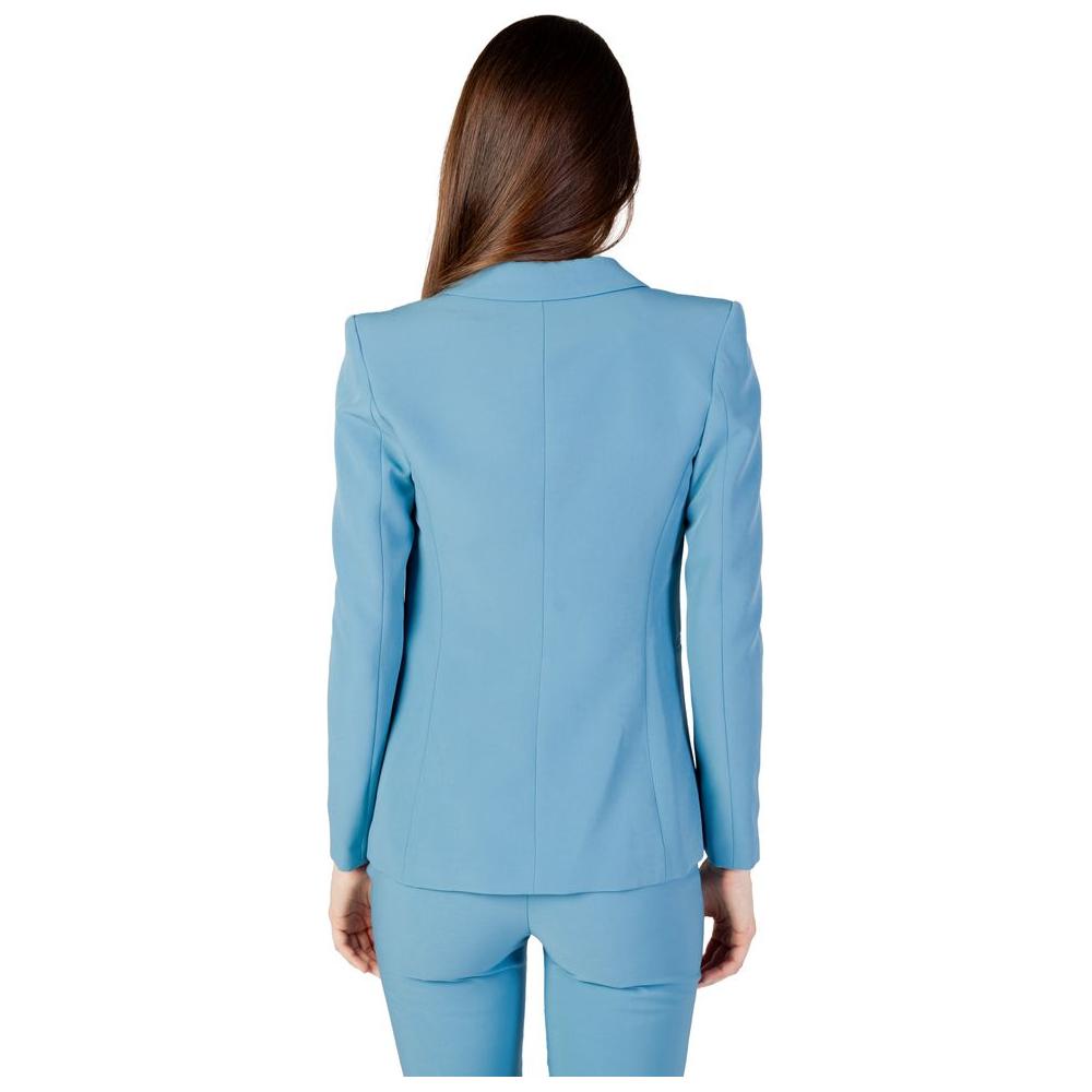 Rinascimento Turquoise Polyester Suits & Blazer Rinascimento Medium Aquamarine