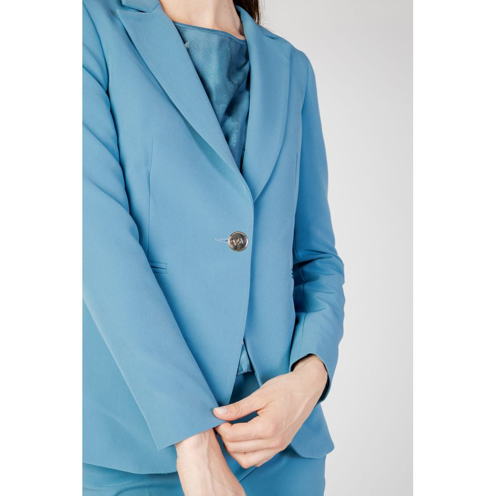 Rinascimento Turquoise Polyester Suits & Blazer Rinascimento Cadet Blue
