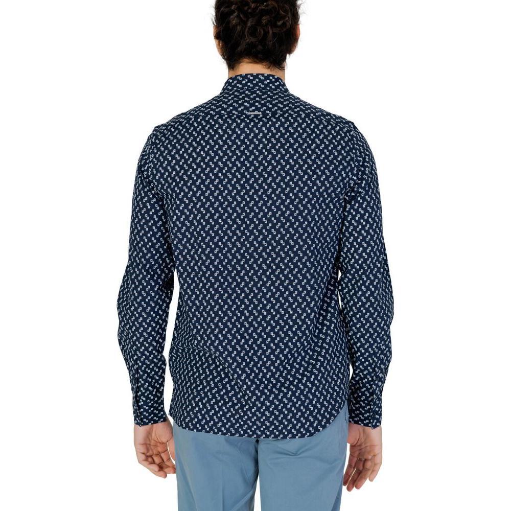 Antony Morato Blue Viscose Shirt AN-13369100010-IT46 | S