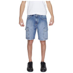 Antony Morato Blue Cotton Bermuda AN-13379800176-W30