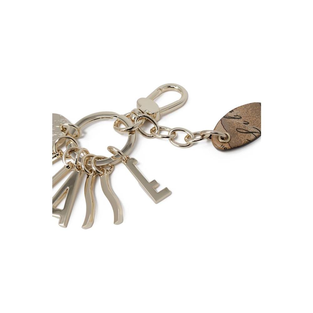 Alviero Martini Prima Classe Gold Zinc Keychain