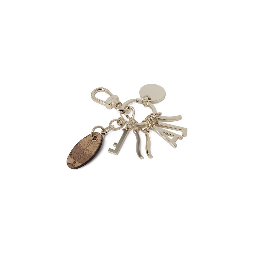 Alviero Martini Prima Classe Gold Zinc Keychain