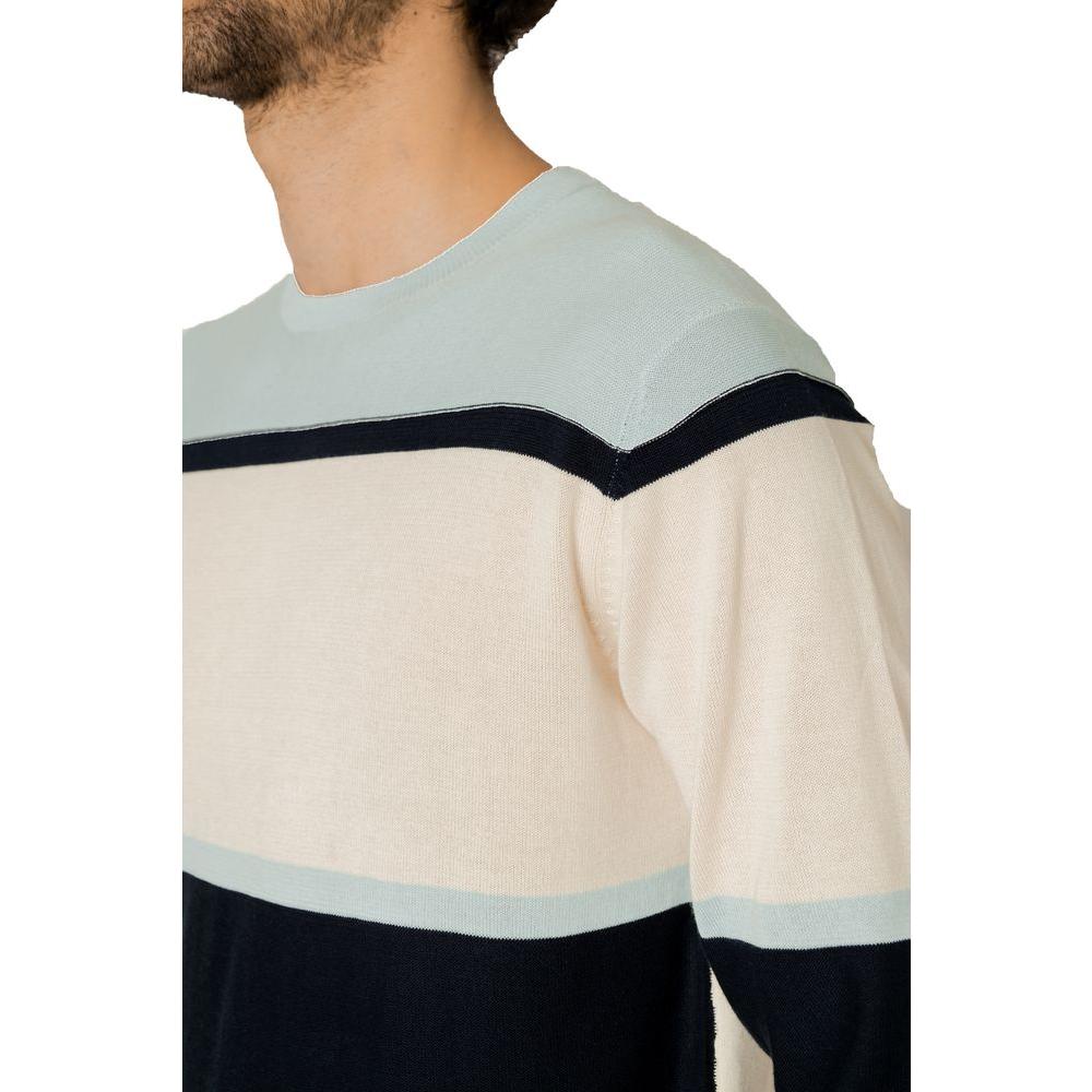 Hamaki-Ho Blue Cotton T-Shirt Hamaki-Ho Light Gray