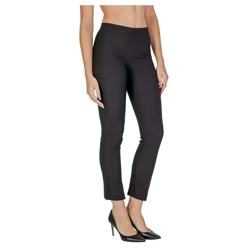 Sandro Ferrone Black Polyester Jeans & Pant Sandro Ferrone Dark Slate Gray