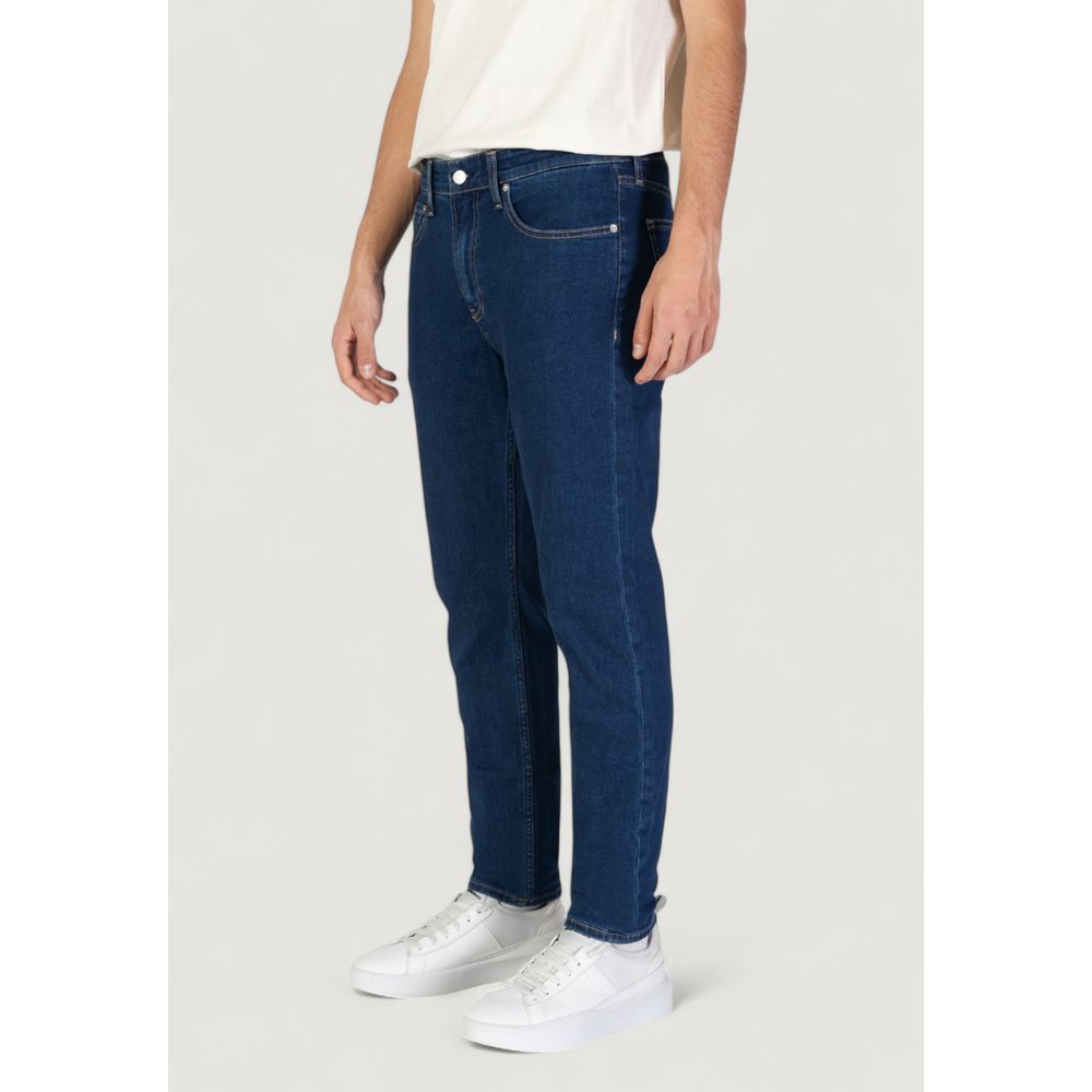 Calvin Klein Jeans Blue Cotton Slim Fit Jeans