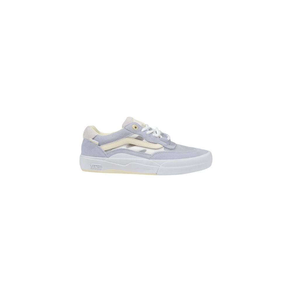 Vans purple suede leather sneaker showcasing side view with durable sole and stylish design, ideal for casual and urban wear.