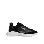 Versace Black Canvas Quad Fabric Medusa Low Top Sneaker Shoes